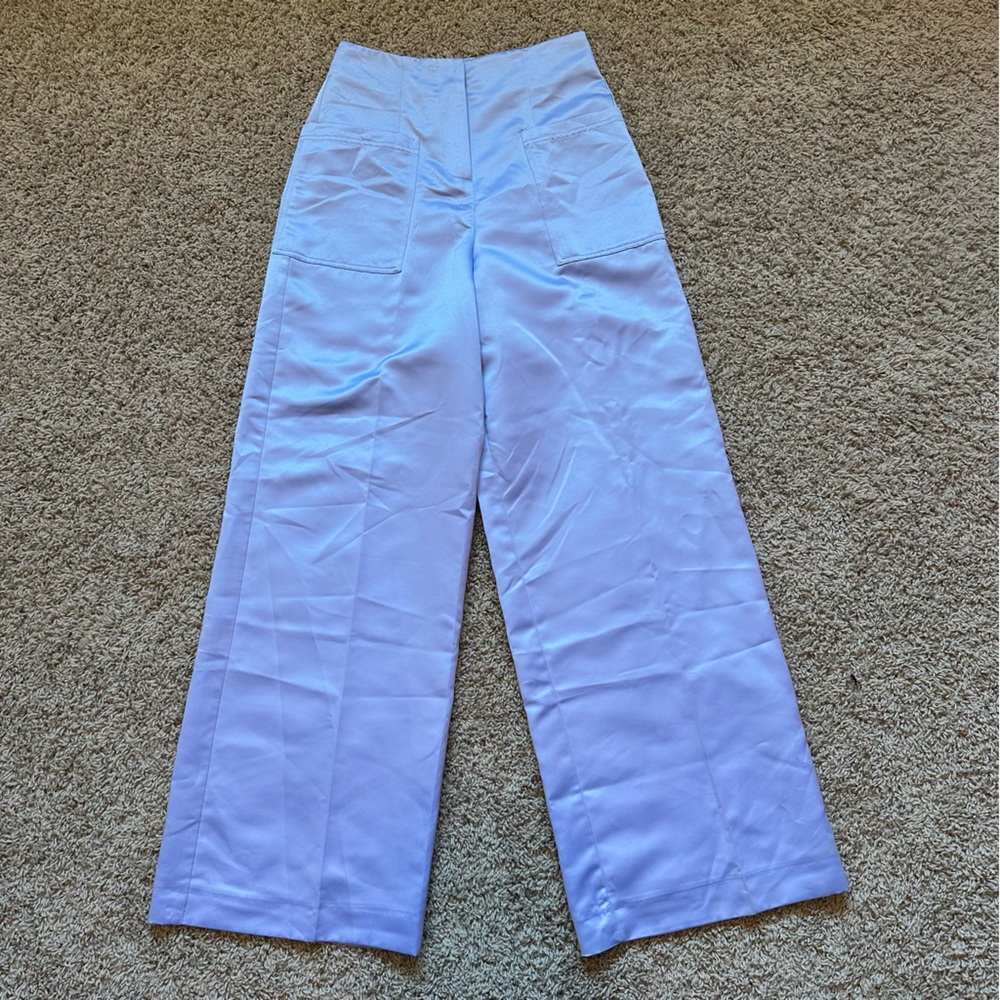 Zara wide leg satin trouser